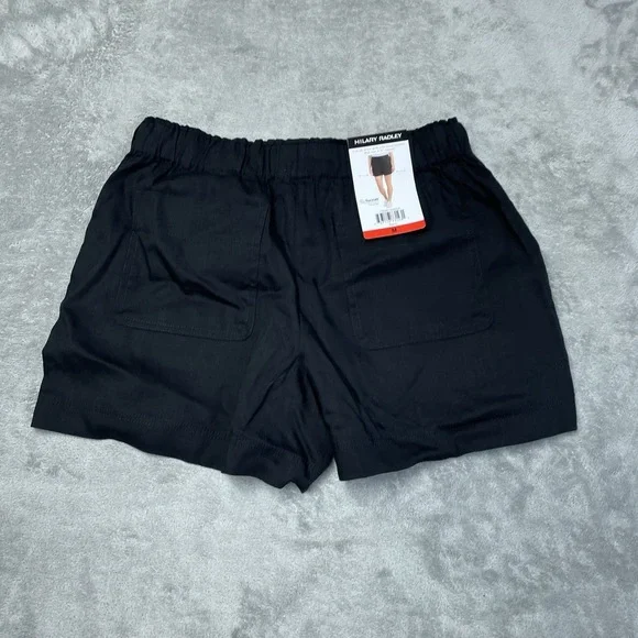 Hilary Radley Women's M Pull-on Shorts Black Tencel e1140 - Picture 6 of 6